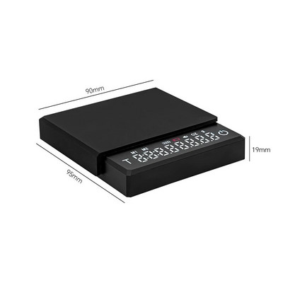 Mažos espreso kavos virtuvės svarstyklės Mini Smart Timer USB 2kg/0.1gg/oz/ml Pad Vyro Moteris Dovanų skaitmeninės svarstyklės