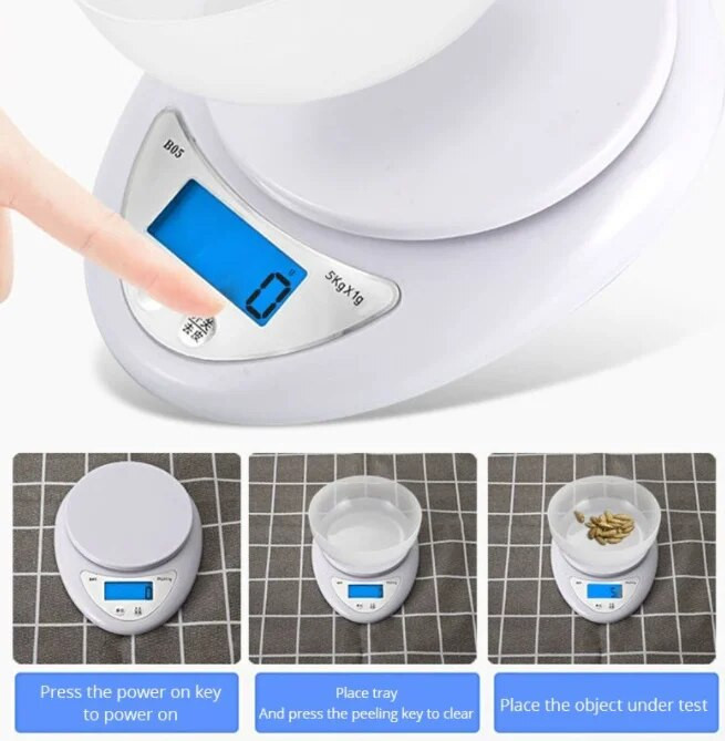 1 kom 5 kg prijenosna digitalna vaga vaga ravnoteža hrane mjerenje težine kuhinjska LED elektronska vaga