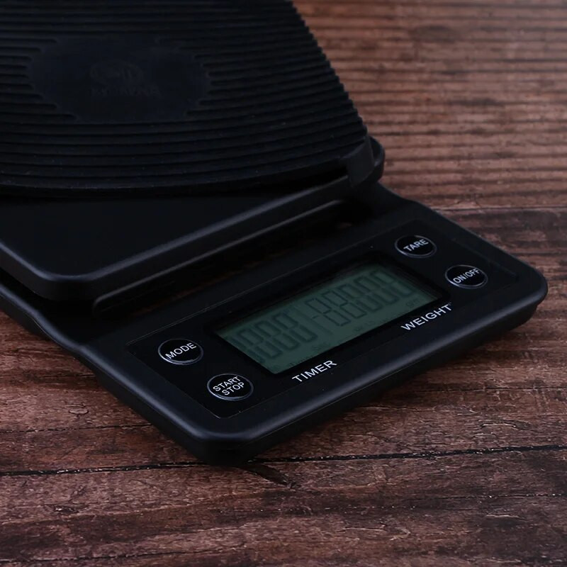Precizna kapajuća vaga za kavu Vaga za kavu od 0,1 g Kapajuća vaga za kavu s timerom Digitalna kuhinjska vaga Visoko precizne LCD vage