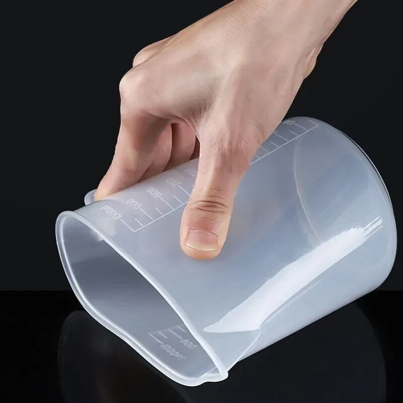6kom prozirna plastična mjerna čaša vaga mjerna čaša laboratorijska oprema čaša bez drške Posuda za mjernu čašu za tekućinu