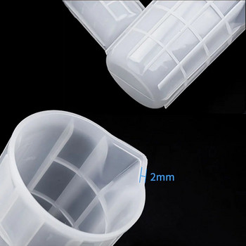 100/300/700ML Силиконова мерителна чаша Направи си сам Инструменти за правене на бижута Инструменти за печене Чаша от епоксидна смола Смесена силиконова мерителна чаша