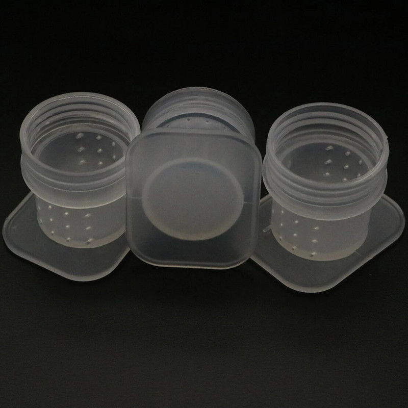 10PCS pojilica za pčele, tip rupe za iglu, hranilica za pčele protiv utapanja, oprema za pojenje pčela, plastična bijela posuda za vodu, alat za pčelarstvo