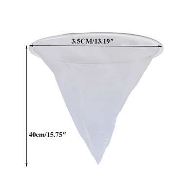1 buc. 150 de plasă cu flux de miere din nailon, filtru de strecurare în formă de con, plasă de albine din fibră, purificator alb tricotat, unelte pentru stupi de albine, albine
