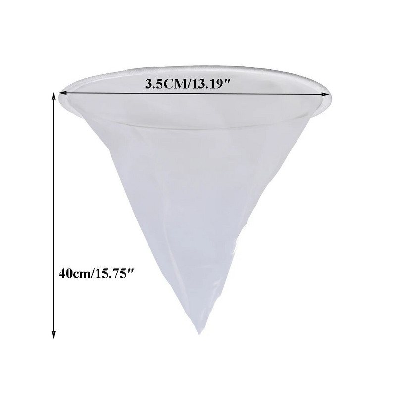 1 KOM 150 Honey Flow Mesh Najlon Cjedilo u obliku stošca Filter Vlakna Mreža za pčele Pleteni bijeli pročišćivač pčelar košnica alati pčele