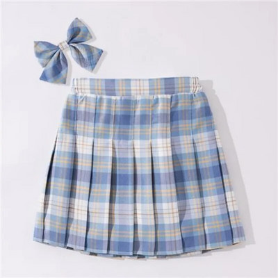 Girls School Uniform Pleated Skirts High Waist A-Line Plaid Skirt Sexy JK Uniforms College Style Student Casual Short Skirts