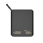 Kuhinjska elektronska vaga za kavu s mjeračem vremena 2 kg/0,1 g LCD zaslon visoke preciznosti, USB punjenje, espresso vaga za vaganje hrane