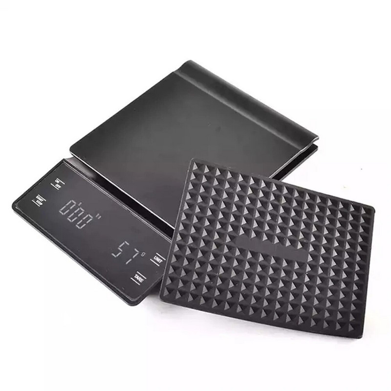 Išmaniosios kavos svarstyklės Virtuvės maisto svarstyklės Skaitmeninės elektroninės svarstyklės su laikmačiu Tikslios papuošalų svarstyklės Mini buitinės svarstyklės