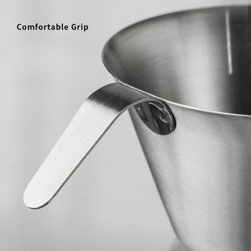 100 ml Mjerna šalica od nehrđajućeg čelika Espresso šalice Mali vrč za kavu Mlijeko Vrč Barista Espresso šalica Mjera za šalice Kuhinjski alati