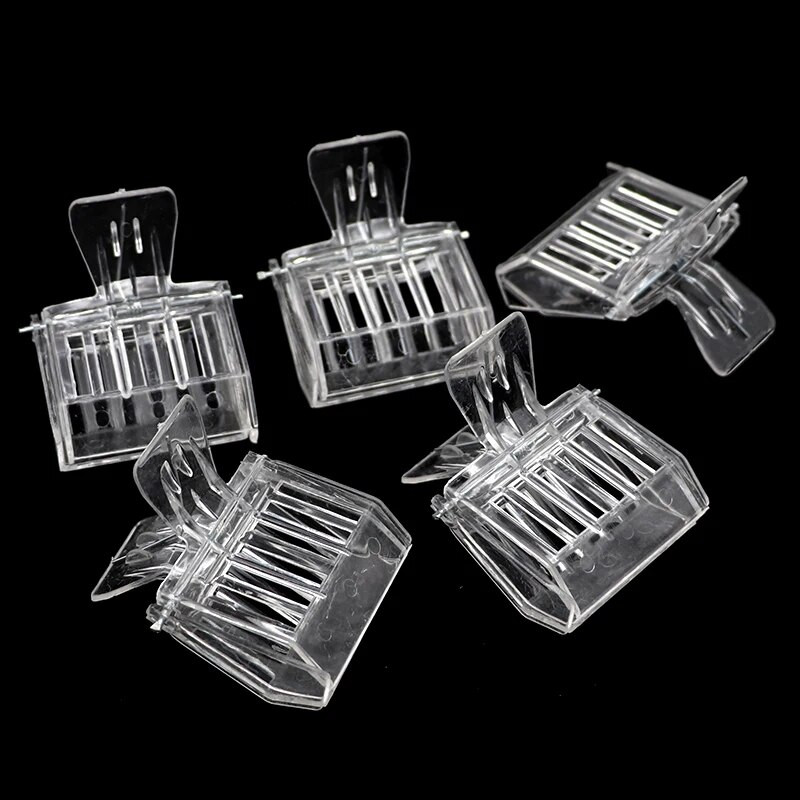 2 vnt. Bičių karalienės narvelių segtukas Bičių gaudyklė, bespalvis skaidraus plastikinis segtukas narvelis bitininkystės įranga, įrankis Bitininko įrangos izoliavimo kambarys