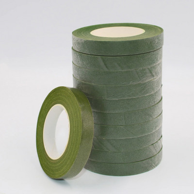 30 kiemo 12 mm lipni puokštė gėlių stiebo juosta Dirbtinės gėlės kuokelių vyniojimas Floristas Žalios juostos „Pasidaryk pats“ gėlių reikmenys