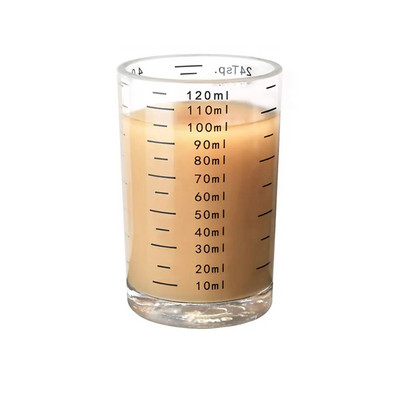 Staklena mjerna šalica otporna na toplinu Jigger šalica za mlijeko Staklena šalica za unce s vagom za pribor za espresso kavu
