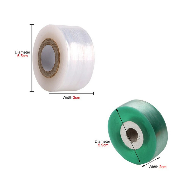 1 rulonas PE skiepijimo juosta plėvelė Lipni sodo medžių augalų sodinukai vynmedžiai Pomidorų skiepijimo priedai Tamprus 2 mm 3 mm plotis