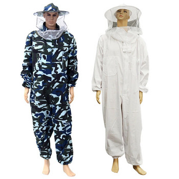 Шапка с цип, защитно облекло, пълно тяло, безопасност на пчелар, вентилиран, начинаещ, с воал, качулка, анти-пчелен пчеларски костюм, домашен
