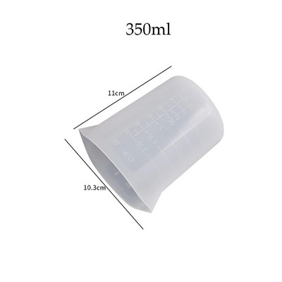 1 komad 350ml 450ml silikonska mjerna posuda prozirna sa čašicama za odvajanje kamenca DIY alati za izradu nakita od epoksidne smole za kolače