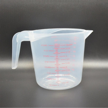 Мерителна лъжица с голям капацитет Измерване Градуирана чаша Удебеляване с мащаб Прозрачна мерителна чаша Мерителна чаша Хранително печене