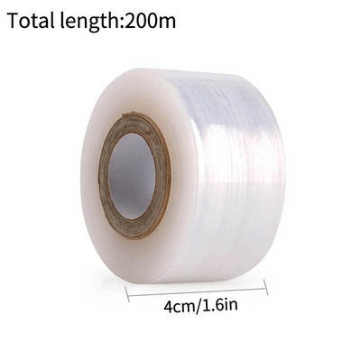 Bandă de altoire PE Film autoadeziv portabil pentru copaci de grădină, răsaduri, furnituri pentru altoire, extensibil, ecologic, 2/3/4cm