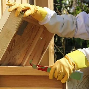 Γάντια Μελισσοκομίας Προστατευτικά Μανίκια Αεριζόμενα Επαγγελματικά Αντι Bee Sheepskin Μακριά Γάντια Για Μελισσοκομικά Εργαλεία Μελισσοκομίας