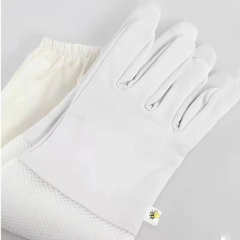 Mănuși pentru apicultură mâneci de protecție ventilate profesionale anti albine din piele de oaie mănuși lungi pentru apicultor instrumente pentru apicultura