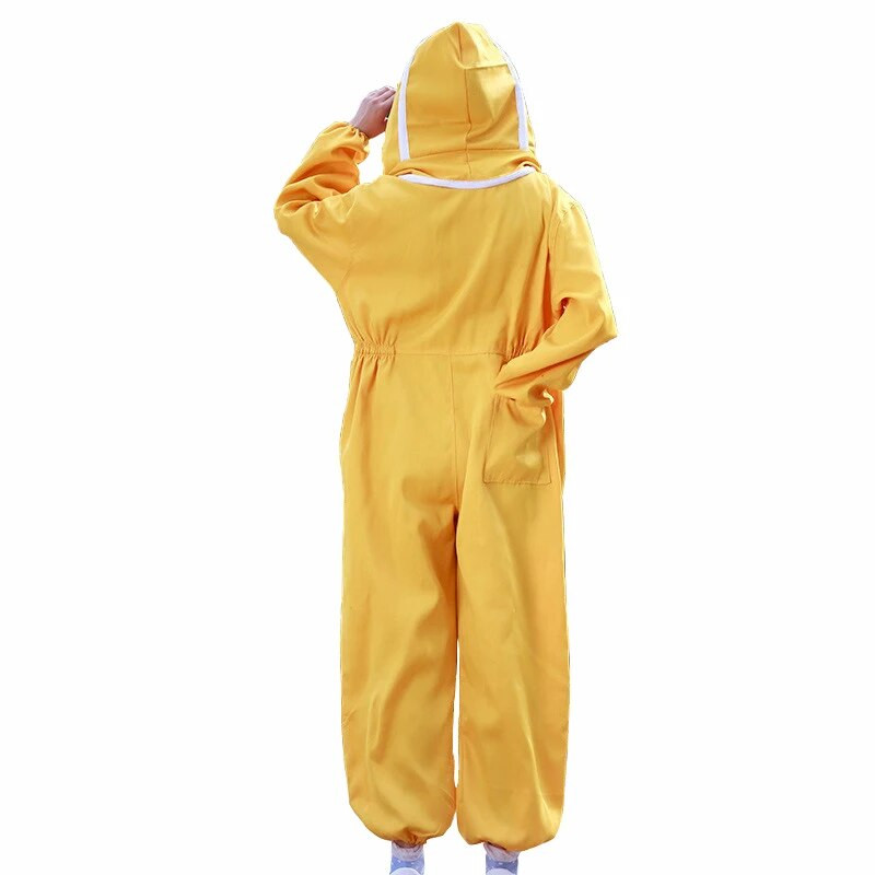 1 komplektas bitininkystės kostiumas bitininkui profesionali įranga geltonas oranžinis raudonas bičių kostiumas, apsaugantis nuo bitės