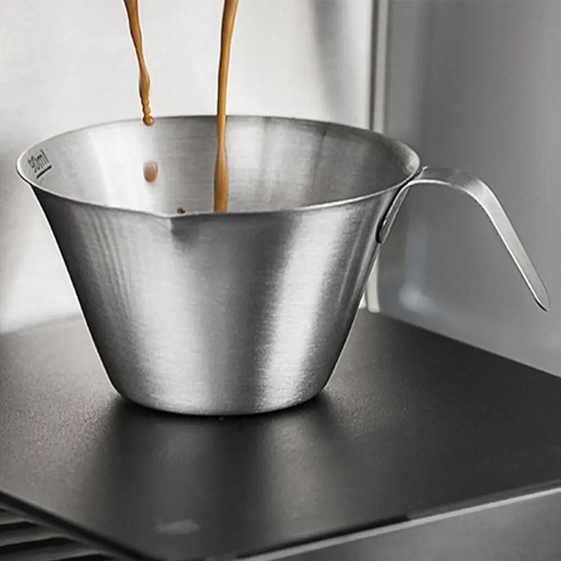 Čaša za vrč s izljevom Mjerna šalica od nehrđajućeg čelika Espresso šalice za bariste Kućni kafić Kava s mlijekom