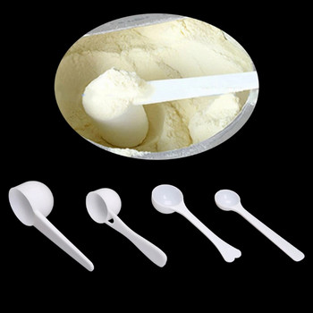 1/3/5/10g Πλαστικές μεζούρες μεζούρα καφέ πρωτεΐνης γάλακτος σε σκόνη PP Λευκή ανθεκτική μεζούρα κουζίνας 10 τμχ/σετ