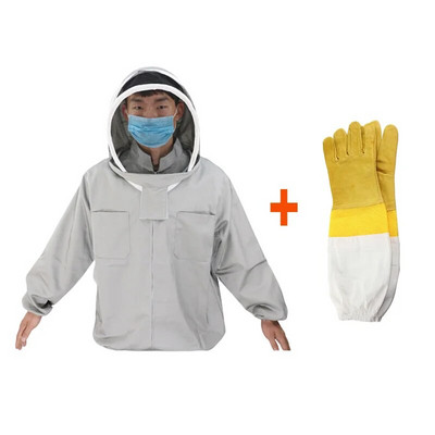 Îmbrăcăminte pentru creșterea albinelor Îmbrăcăminte de protecție Costum de jachetă colorat Unelte pentru stup de albine pentru echipamente de apicultura Furnizor de apicultor