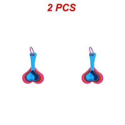 1/2 vnt. kepimo įrankiai Spalvingi, patogūs laikymo būdai Maisto kokybės medžiaga, atspari aukštai temperatūrai virtuvės įrankiai prieskonių šaukštas