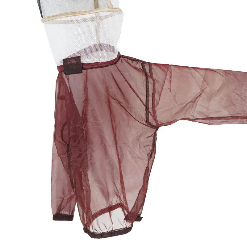 Bitininkystė Apsauginė striukė Smock Kostiumas Bičių laikymo rankovės Bitininko kvėpuojantys drabužiai Drabužiai Veil Suknelė su kepure Equip kostiumas