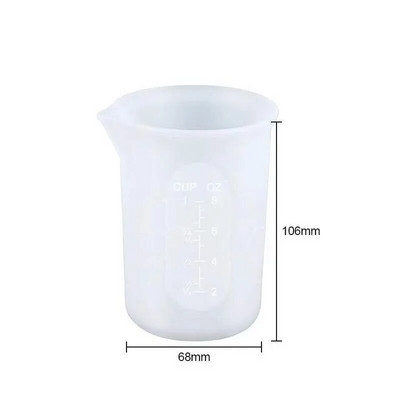 Neljepljiva silikonska mjerna posuda, epoksidna smola, alat za miješane mjere, DIY alat za izradu nakita, 250 ml