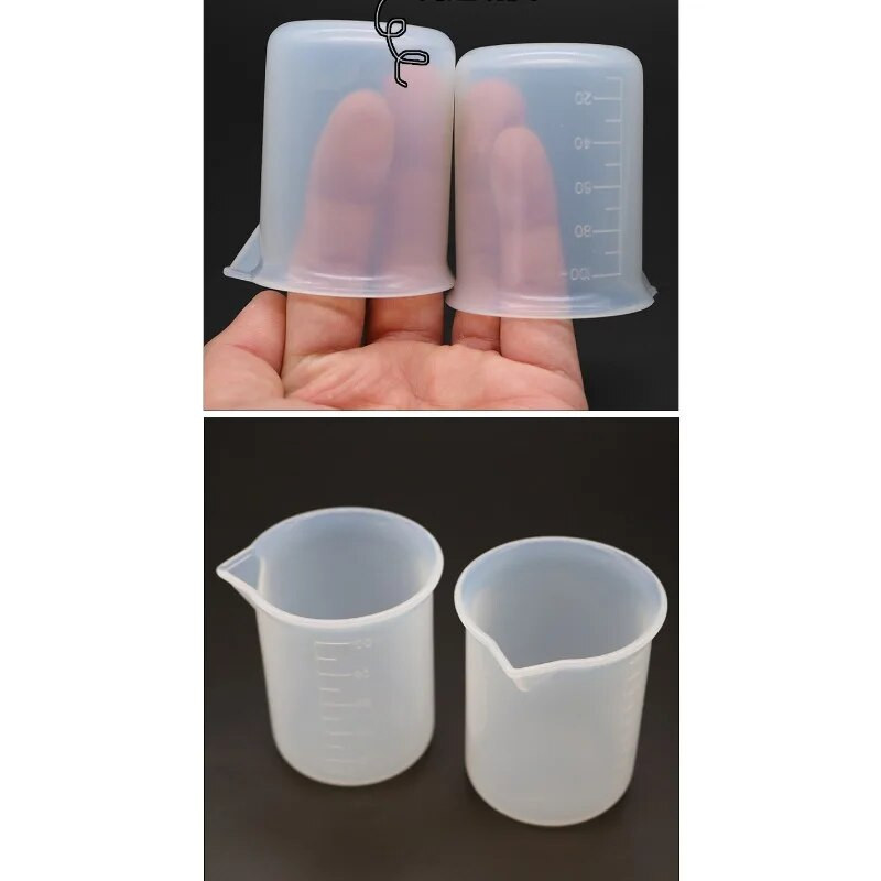 Neljepljiva silikonska mjerna posuda, epoksidna smola, alat za miješane mjere, DIY alat za izradu nakita, 250 ml