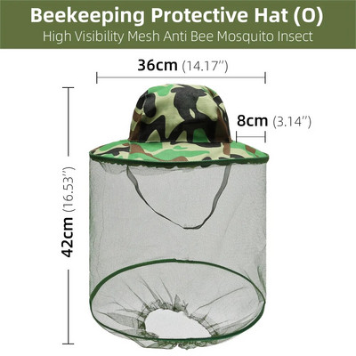 1PC pălării plasă de protecție pentru apicultura plasă de înaltă vizibilitate în timpul fagurelor anti țânțari voal insecte instrument profesional pentru apicultor
