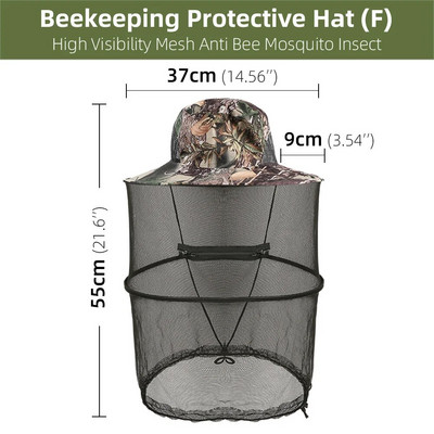 1PC pălării plasă de protecție pentru apicultura plasă de înaltă vizibilitate în timpul fagurelor anti țânțari voal insecte instrument profesional pentru apicultor