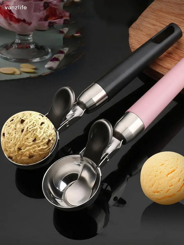 bile din oțel inoxidabil vanzlife 304 este o linguriță de înghețată de uz casnic cu o linguriță de înghețată care poate juca tip fructe pepene verde artefact