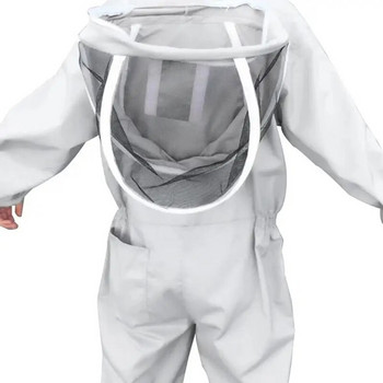 μελισσοκομική προστατευτική ενδυμασία Αεριζόμενη στολή με κουκούλα Βαμβακερό μείγμα Μελισσοκομικός εξοπλισμός βαμβακερά προστατευτικά πανιά