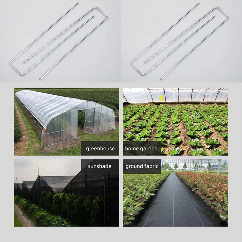 U formos cinkuoti antžeminiai inkarai, kuoliukai, smeigtukai, skirti vejos tvirtinimui, velėna, piktžolių barjeras kraštovaizdžio žolės audinio tinklelis