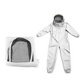 Echipament de protecție pentru apicultura Costum pentru creșterea albinelor ventilat, cu mănușă de piele, costum spațial de protecție pentru tot corpul