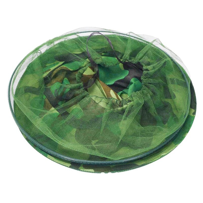 2X Bitininkas nuo vabzdžių vabzdžių musių kaukės kepurė su tinklelio veido apsauga