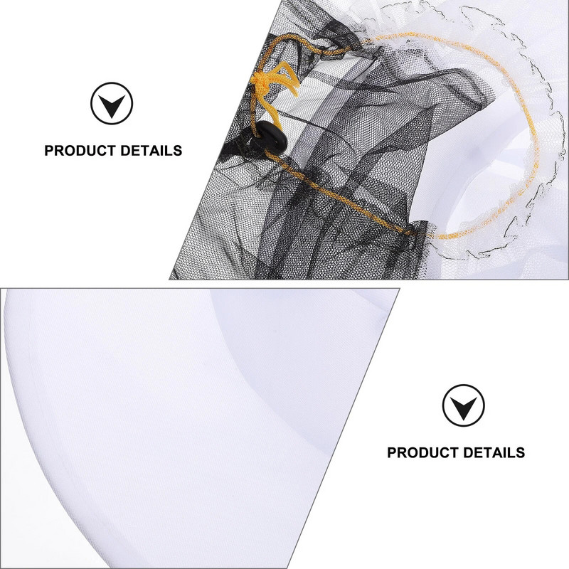 2 vnt. Bitininkystės skrybėlė Bitininkų reikmenys Šydas UV kepurė UV apsauginis dangtelis atbaidantis