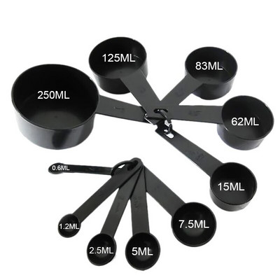 Linguriță de măsurare Cupă de măsurare Instrument de coacere DIY Praf de copt pentru prăjituri Linguriță 5/10 bucăți de cântare Set lingură de măsurat din plastic