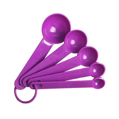 Linguriță de măsurare Cupă de măsurare Instrument de coacere DIY Praf de copt pentru prăjituri Linguriță 5/10 bucăți de cântare Set lingură de măsurat din plastic