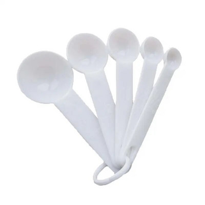Linguriță de măsurare Cupă de măsurare Instrument de coacere DIY Praf de copt pentru prăjituri Linguriță 5/10 bucăți de cântare Set lingură de măsurat din plastic