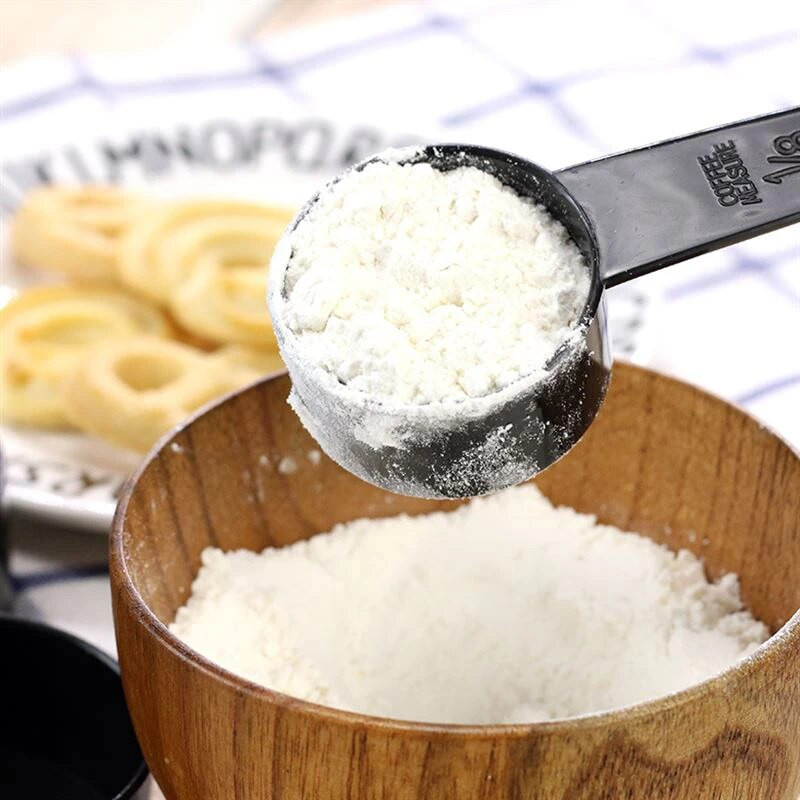 Matavimo šaukštas matavimo puodelis kepimo įrankis "pasidaryk pats" pyrago kepimo miltelių šaukštas 5/10 svarstyklių rinkinys plastikinis matavimo šaukštas