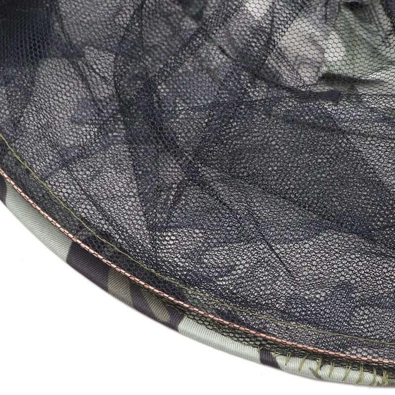 Bitininkystės kepurė kamufliažas nuo uodų tinklelio kepurė nuo uodų kepurė nuo vabzdžių tinklelio veidas lauke žvejybos kepuraitė sodas bitininkystė