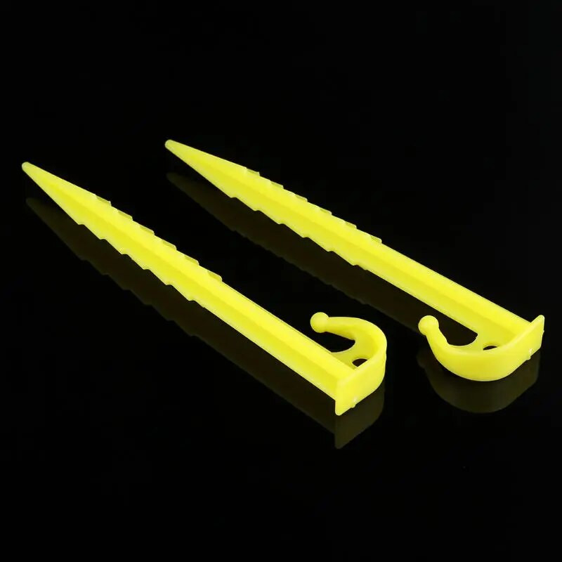 20 vnt. Plastikiniai sodo kuoliukai palapinių kaiščiai palapinėms laikyti Sodo tinkleliai Y9UA