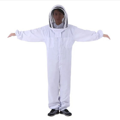 Costum profesional pentru apicultura cu corp mare Costum pentru creșterea albinelor Costum anti albine Îmbrăcăminte pentru apicultura Îmbrăcăminte de protecție albă de zi cu zi