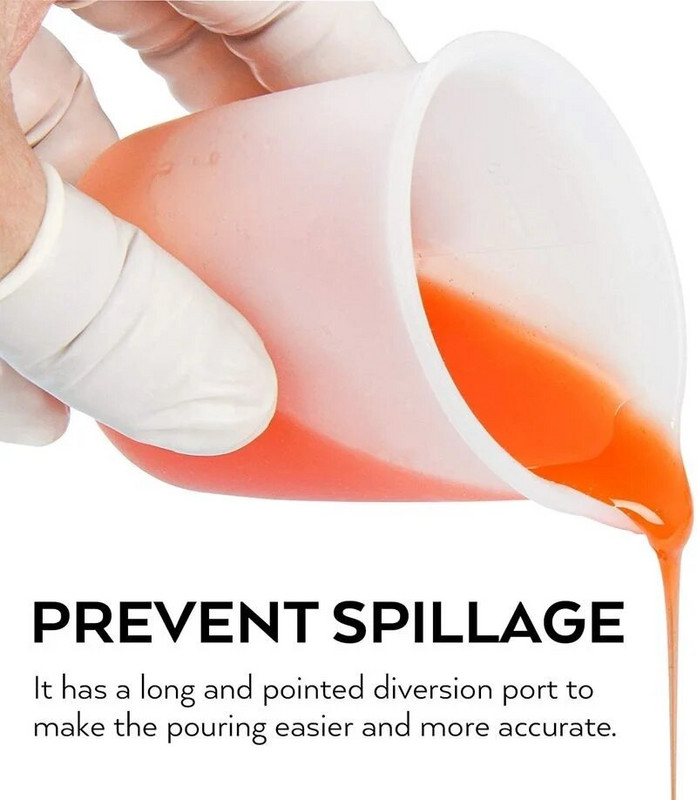Silikoninis matavimo puodelio įrankis 250/100/30 ml matavimo puodelis, maišomas lazdelė, pipetės pirštų atrama, skirta epoksidinių formų papuošalams gaminti