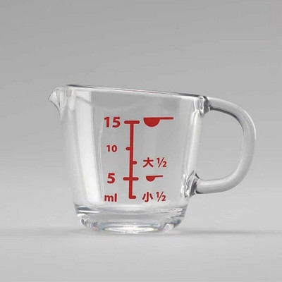 Mjerna posuda s vagom od 15 ml, ekstra mala plastična kvantitativna šalica za kuhanje, kuhinja, šalica za začine, mini šalica za sok od limuna