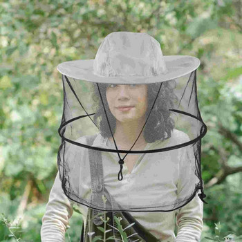 2 τεμ. Βολικό καπέλο μελισσοκόμου Πολυλειτουργικό καπέλο μελισσοκόμου Φορητό δίχτυ για σφάλματα Προμήθειες μελισσοκόμου