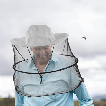 2 τεμ. Βολικό καπέλο μελισσοκόμου Πολυλειτουργικό καπέλο μελισσοκόμου Φορητό δίχτυ για σφάλματα Προμήθειες μελισσοκόμου