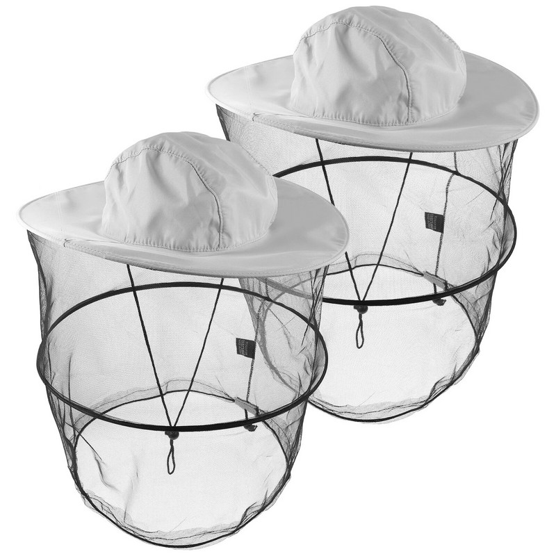 2 komada praktične pčelarske kape Višenamjenska pčelarska kapa Prijenosni šešir s mrežom protiv insekata Pčelarska oprema